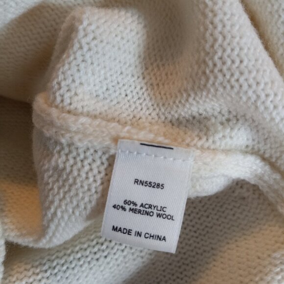 EXPRESS Cream Chunky knit sweater Size XS - Picture 6 of 9